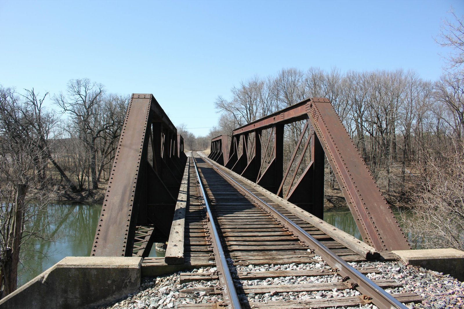 Looking south